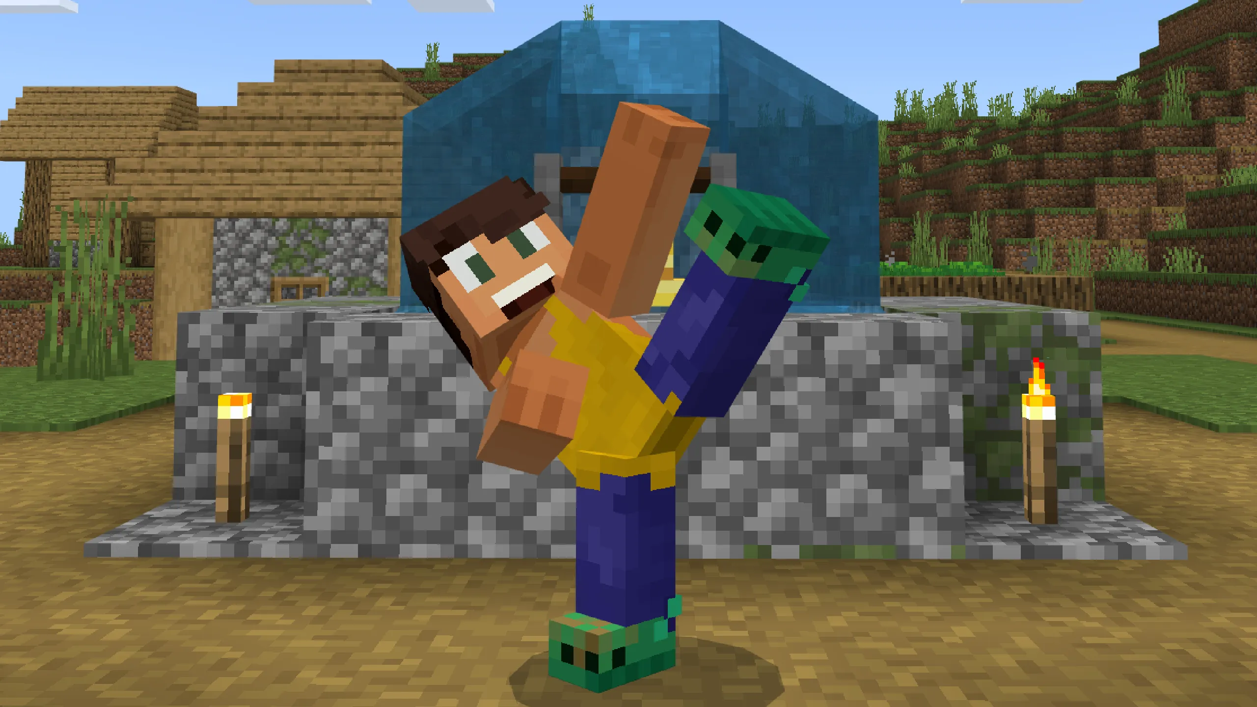 マインクラフトのゲーム画面